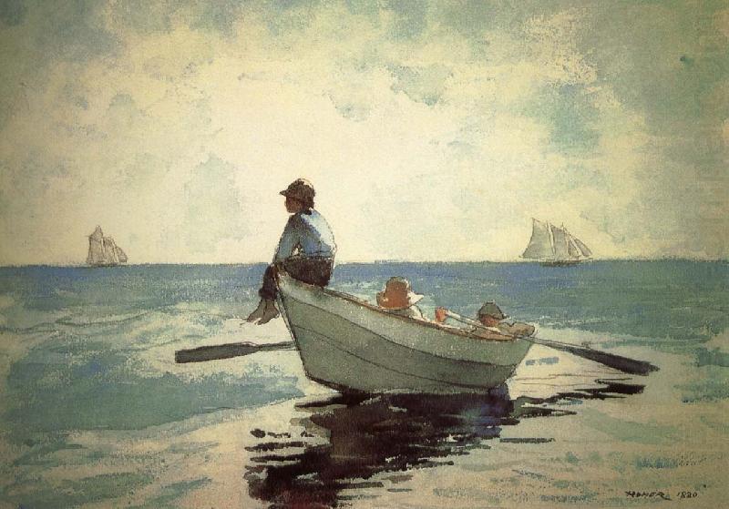 Winslow Homer Small fishing boats on the boy china oil painting image
